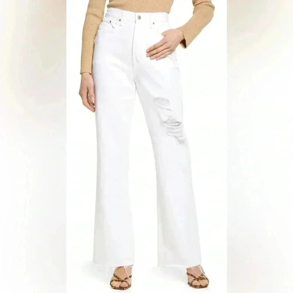 GRLFRND Jeans | Dawn Deconstructed Style | White Lotus Color | Women’s 32 (14)